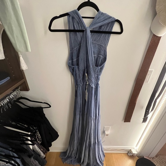 *SOLD DO NOT BUY*Ulla Johnson Freesia Pleated Silk Gown pale blue never worn NWT - Picture 8 of 8